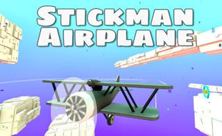 Image Stickman Airplane